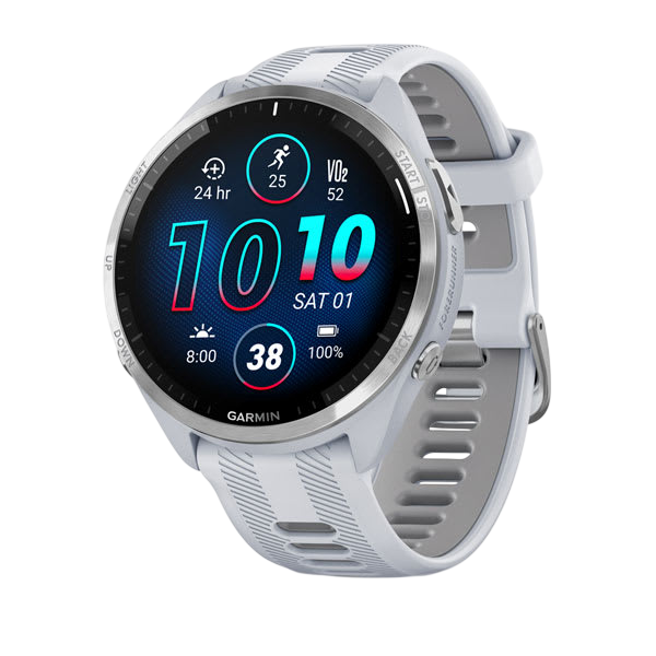 Garmin Forerunner 965 Premium GPS Running Smartwatch - Carbon Gray DLC Titanium Bezel with Black Case - International Warranty
