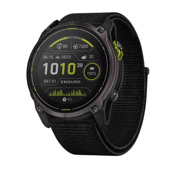 Garmin Enduro 3 51mm Solar Sapphire Multisport GPS Smartwatch - Carbon Gray DLC - International Warranty
