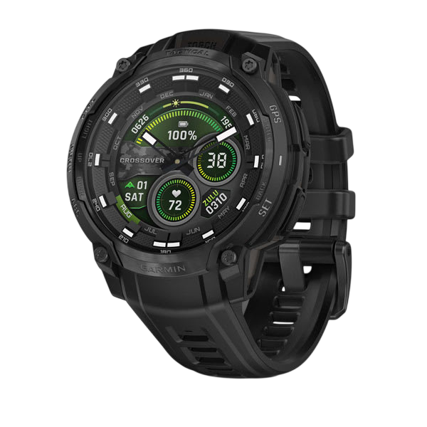 Garmin Instinct Crossover AMOLED Rugged Hybrid GPS Smartwatch - International Warranty