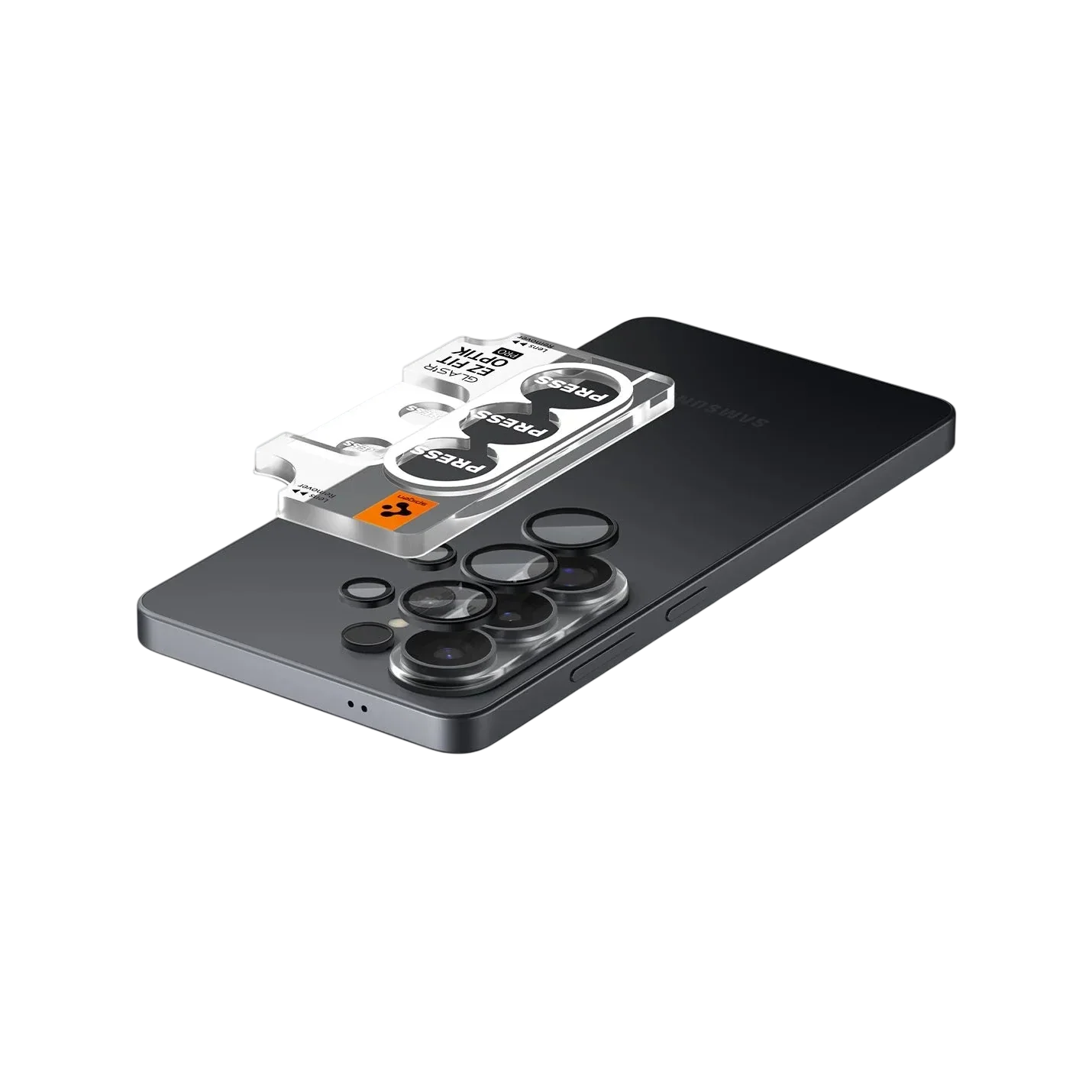Spigen Glas.tREZFit Optik Black Lens Protector for GalaxyS26 Ultra - 2 Pack