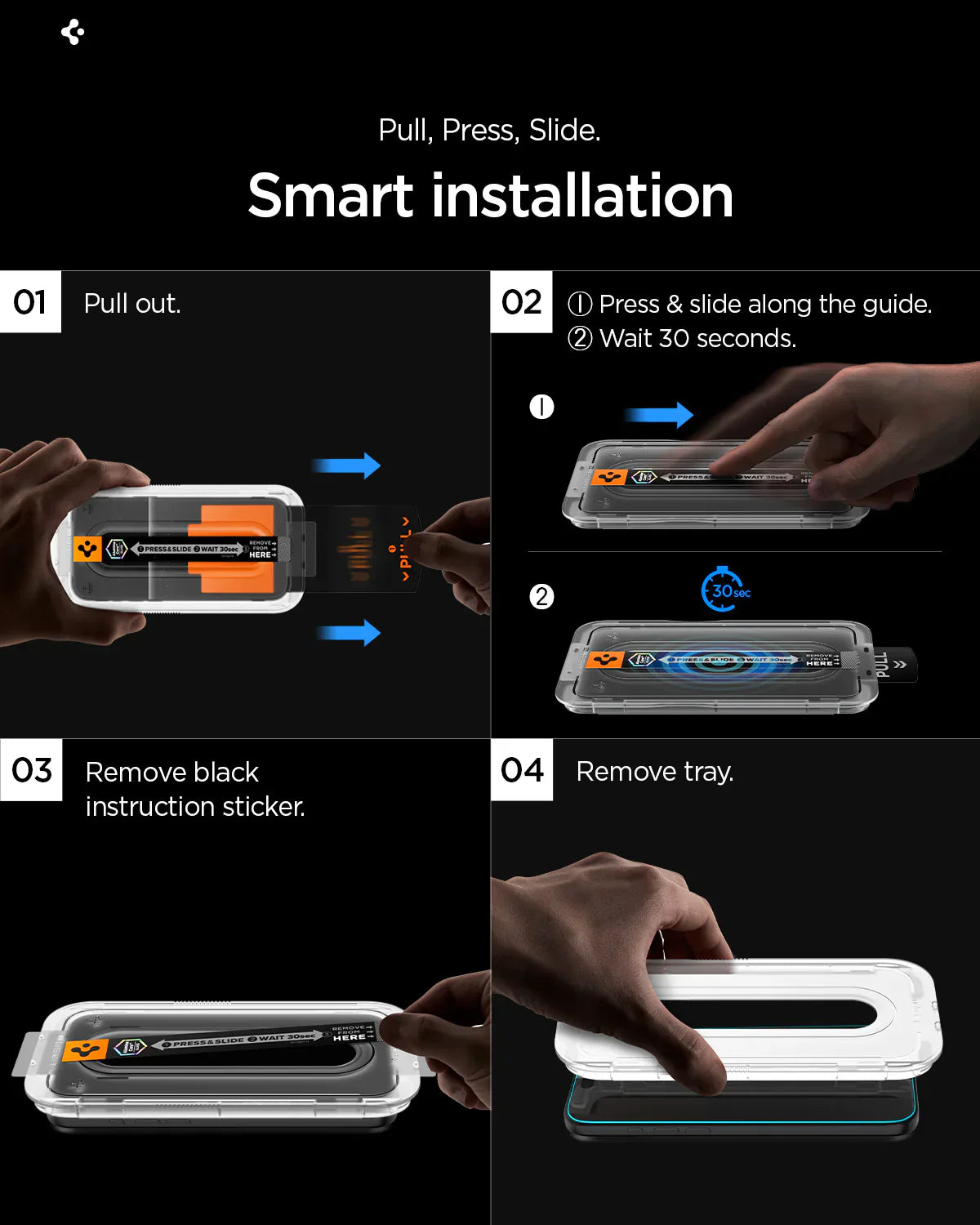 Spigen Galaxy S26 Ultra Glas.tR EZ Fit Pro HD for GalaxyS26 Ultra - 2 Pack