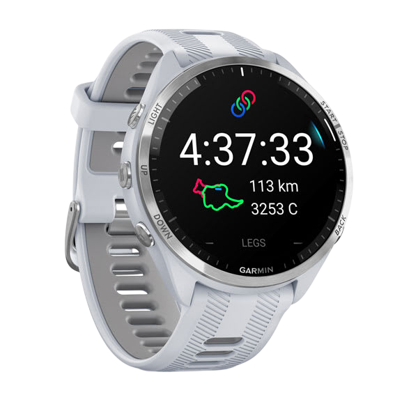 Garmin Forerunner 965 Premium GPS Running Smartwatch - Carbon Gray DLC Titanium Bezel with Black Case - International Warranty