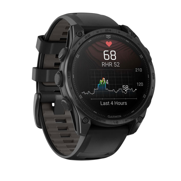 Garmin Tactix 8 AMOLED Sapphire Premium Tactical GPS Smartwatch - Black DLC Titanium - International Warranty