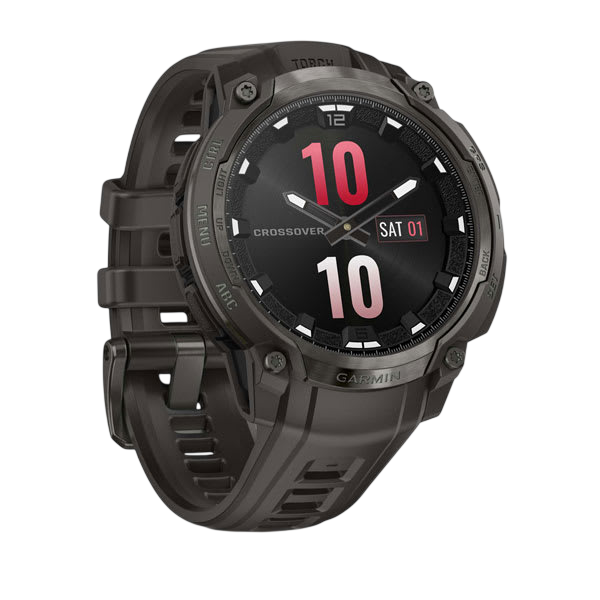 Garmin Instinct Crossover AMOLED Rugged Hybrid GPS Smartwatch - International Warranty