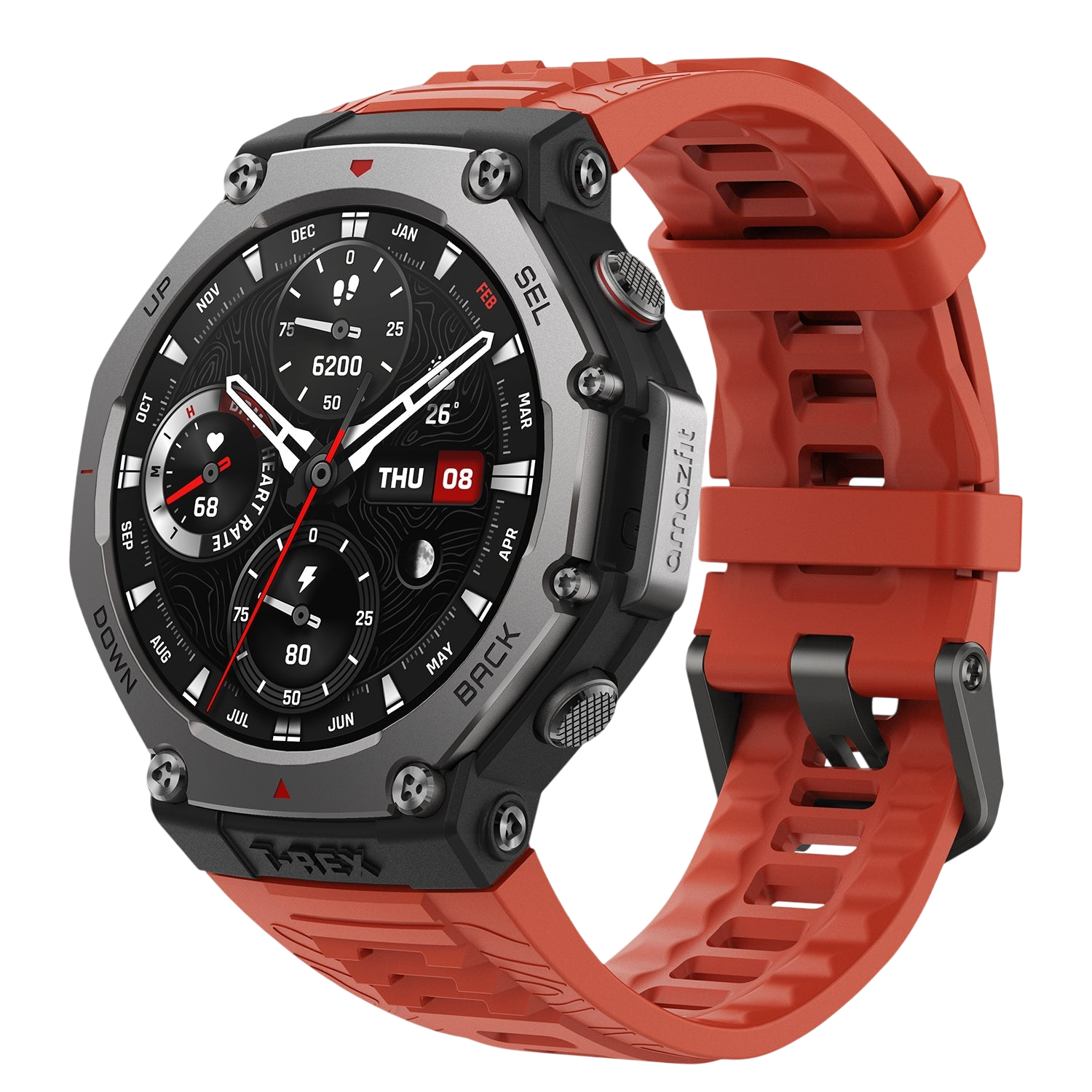 Amazfit T-Rex 3 Rugged GPS Smartwatch - Dual-Band GPS, 27-Day Battery, 10 ATM