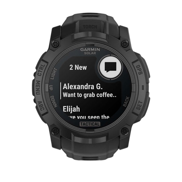 Garmin Instinct 3 50mm Solar Tactical Edition Rugged GPS Smartwatch - International Warranty