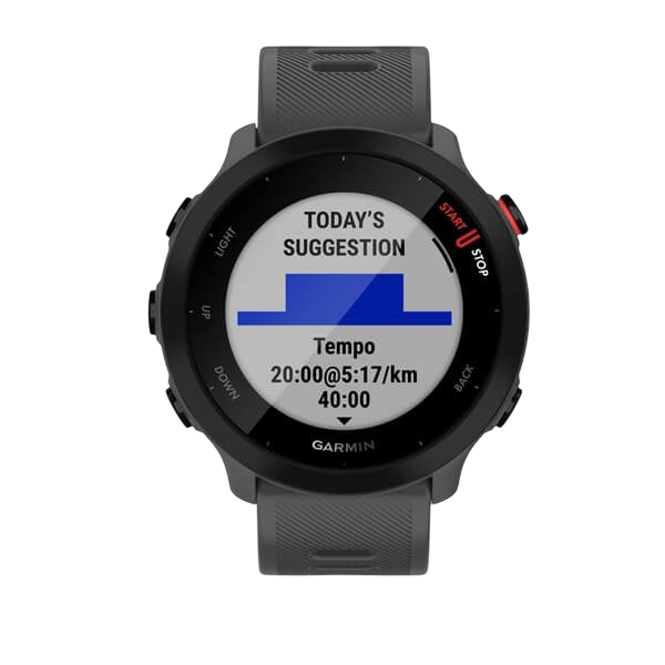 Garmin Forerunner 55 GPS Running Smartwatch - International Warranty
