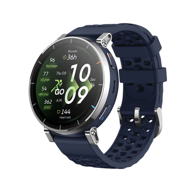 Amazfit Active 3 Premium Smartwatch - Sapphire AMOLED, Offline Maps, Running Power
