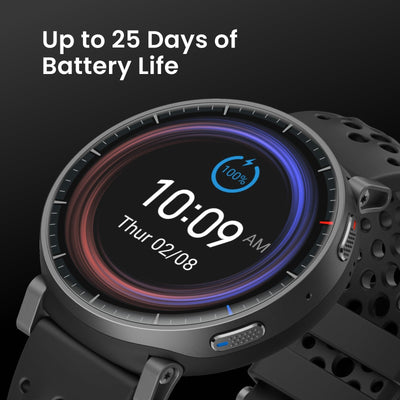 Amazfit Active Max Smartwatch - 3,000-nit AMOLED, 25-Day Battery, Offline Maps