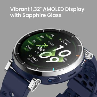 Amazfit Active 3 Premium Smartwatch - Sapphire AMOLED, Offline Maps, Running Power