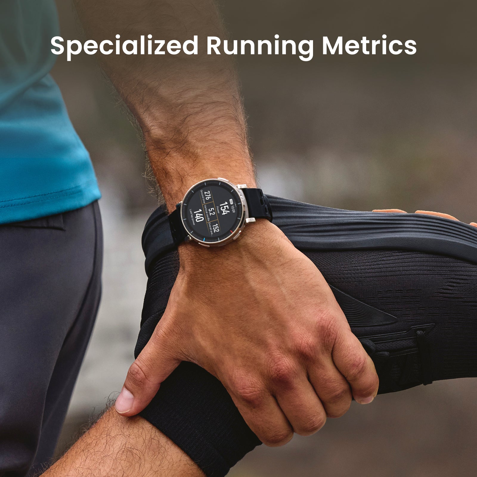 Amazfit Active 3 Premium Smartwatch - Sapphire AMOLED, Offline Maps, Running Power