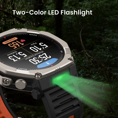 Amazfit T-Rex Ultra 2 Outdoor Smartwatch - 51mm Titanium, 30-Day Battery, 64GB Maps