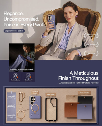 TORRAS Ostand Spin VegSkin for Samsung Galaxy S26 Ultra