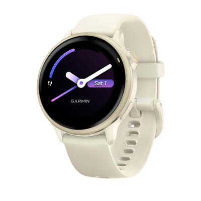Garmin Vivoactive 6 Health & Fitness GPS Smartwatch - Slate with Black Silicone Band - International Warranty