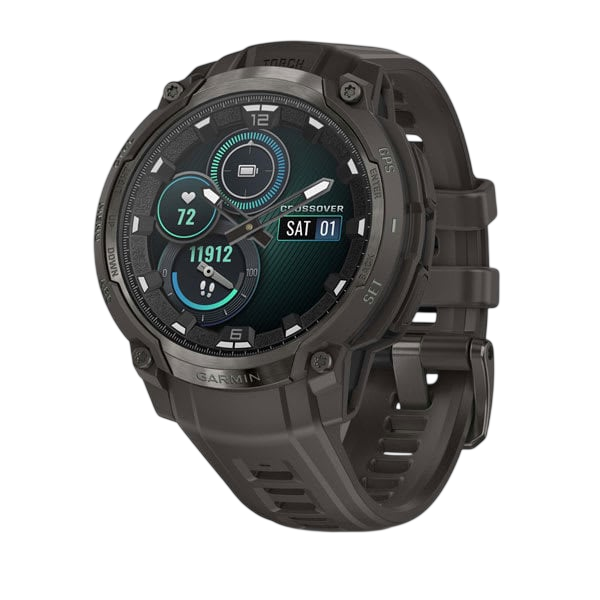 Garmin Instinct Crossover AMOLED Rugged Hybrid GPS Smartwatch - International Warranty