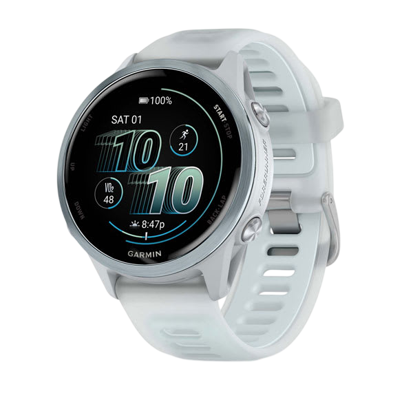 Garmin Forerunner 570 AMOLED GPS Running Smartwatch - Slate Gray Aluminium with Translucent Black Band - International Warranty