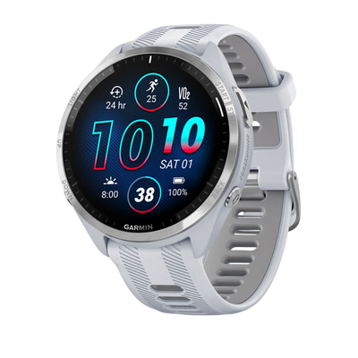 Garmin Forerunner 965 Premium GPS Running Smartwatch - Carbon Gray DLC Titanium Bezel with Black Case - International Warranty
