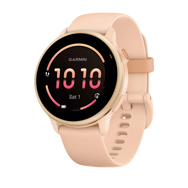 Garmin Vivoactive 6 Health & Fitness GPS Smartwatch - Slate with Black Silicone Band - International Warranty