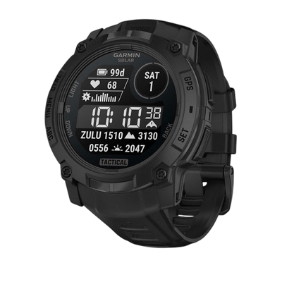 Garmin Instinct 3 50mm Solar Tactical Edition Rugged GPS Smartwatch - International Warranty