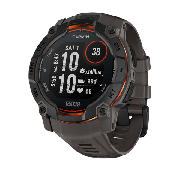 Garmin Instinct 50mm Solar GPS Smartwatch - International Warranty
