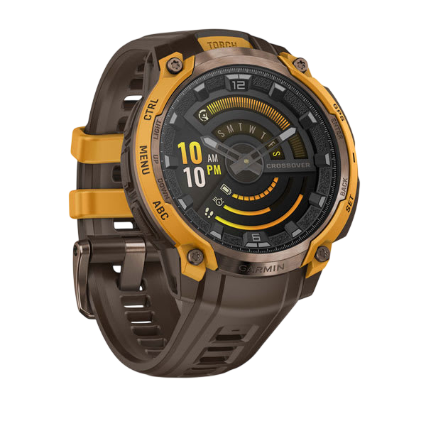 Garmin Instinct Crossover AMOLED Rugged Hybrid GPS Smartwatch - International Warranty
