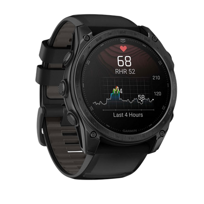 Garmin Tactix 8 AMOLED Sapphire Premium Tactical GPS Smartwatch - Black DLC Titanium - International Warranty