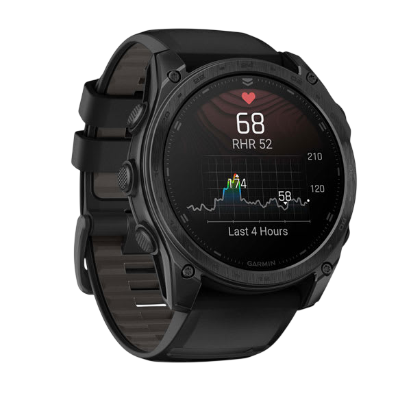 Garmin Tactix 8 AMOLED Sapphire Premium Tactical GPS Smartwatch - Black DLC Titanium - International Warranty