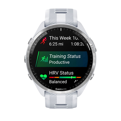 Garmin Forerunner 965 Premium GPS Running Smartwatch - Carbon Gray DLC Titanium Bezel with Black Case - International Warranty