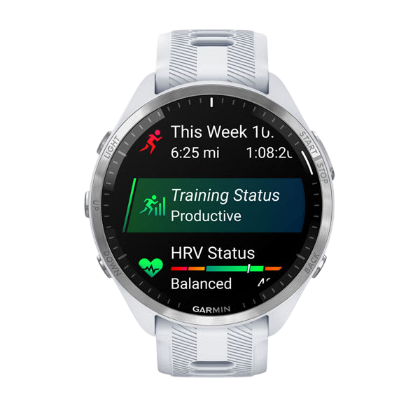 Garmin Forerunner 965 Premium GPS Running Smartwatch - Carbon Gray DLC Titanium Bezel with Black Case - International Warranty