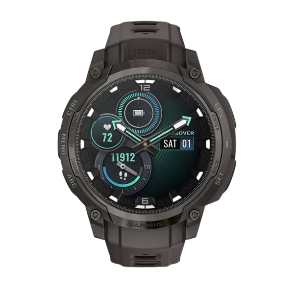 Garmin Instinct Crossover AMOLED Rugged Hybrid GPS Smartwatch - International Warranty