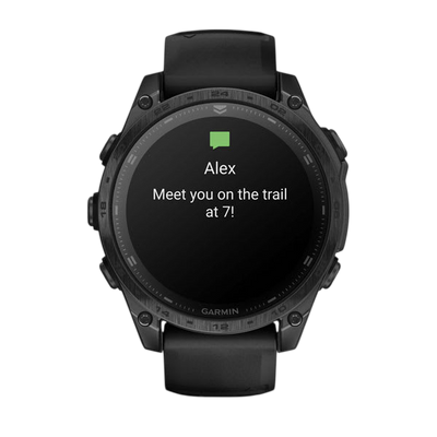 Garmin Tactix 8 AMOLED Sapphire Premium Tactical GPS Smartwatch - Black DLC Titanium - International Warranty