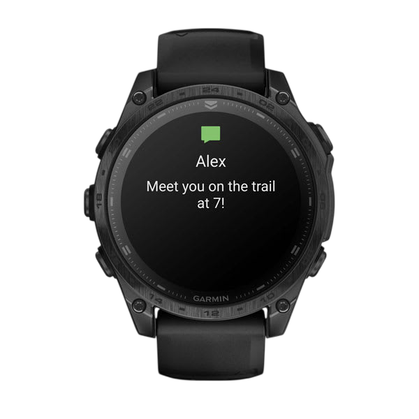 Garmin Tactix 8 AMOLED Sapphire Premium Tactical GPS Smartwatch - Black DLC Titanium - International Warranty