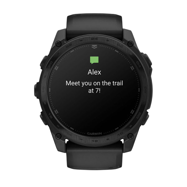 Garmin Tactix 8 AMOLED Sapphire Premium Tactical GPS Smartwatch - Black DLC Titanium - International Warranty