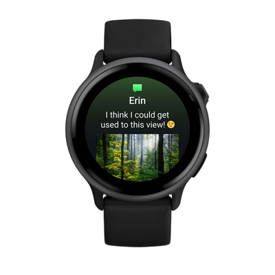 Garmin Vivoactive 6 Health & Fitness GPS Smartwatch - Slate with Black Silicone Band - International Warranty